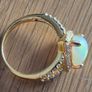 D'Joy Rose Gold On Sterling 925 Opal Ring Image 2