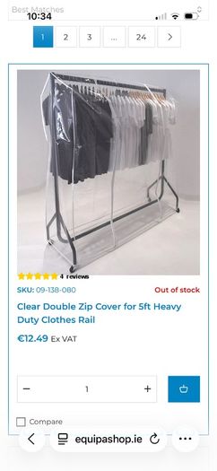 New in box heavy duty 5ft rail and cover