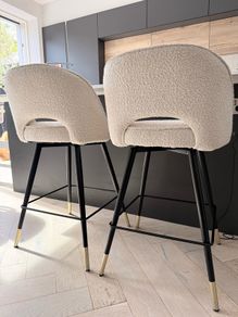 Eichholtz boucle counter stools