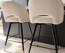 Eichholtz boucle counter stools