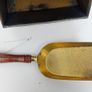 Antique Brass Coal Scuttle Storage Box & Shovel Image 6