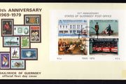 1979 Guernsey Tenth Anniversary of Guernsey Postal Administration Commemorative Stamps  Miniature Sheet Addressed First Day Cover (FDC)