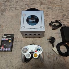 Nintendo GameCube Console Silver Controller | HDMI Adapter | Power Supply