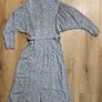 Longsleeve midi dress with belt - H&M - Blue, white, yellow, black Pattern - Size small Image 6