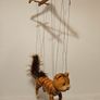 Wild Cat Czech Handmade Wooden Marionette Image 2