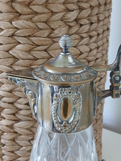 Antique  Crystal Claret Decanter/ Jug