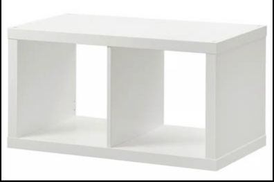 KALLAX Shelving unit, white, 77x41 cm