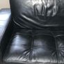 Black leather couch Image 2