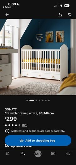 IKEA Gonatt Cot