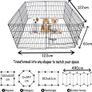 8 Panel Playpen Suitable for Dogs Puppies Cats & Rabbits Foldable Ideal for Indoor/Outdoor use Puppy Play Pen Image 3