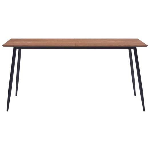 Dining Table Brown 160x80x75 cm MDF