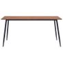 Dining Table Brown 160x80x75 cm MDF Image 2