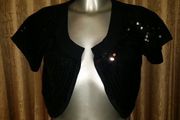 BNWT Black sequin Vero Moda Bonita Bolero size L UK14/16 EU42/44 Postage included