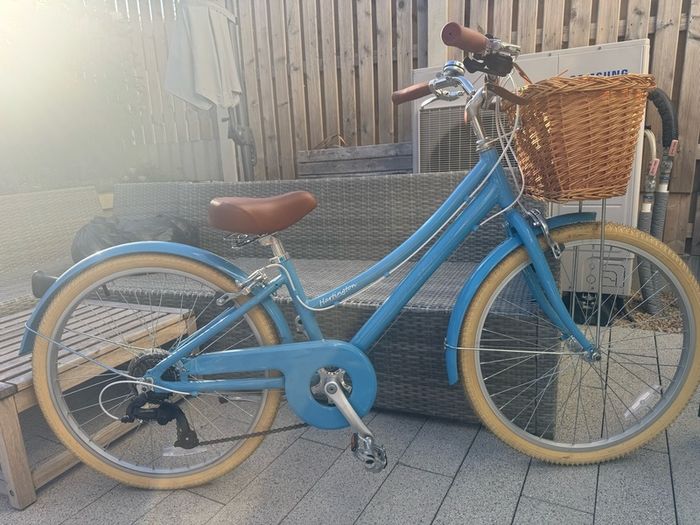 24" Hartington Blue Bike with basket