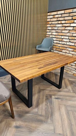 Wooden dining table
