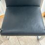 Pair of Black Cantilever Armchairs, Chrome Metal Frame, Retro Modern Image 6