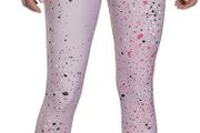 Reebok Women's Leggings TS Lux Hr 2.0 Mult Speckle Tights Jacquard, HK6836 inflil, Pink XL