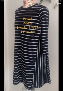 dress Zara Bnwt top/dress size small black and white stripe