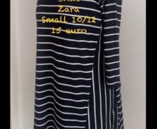 dress Zara Bnwt top/dress size small black and white stripe