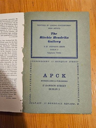 The Dubliner. 1964 Literary Magazines . PLUS THE BELL LITERARY MAGAZINES 1951BOTH IN Good Condition.  See Photos For Same.