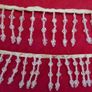 Vintage Dangling Fringe Trim, Beaded Fringe Trim Image 2