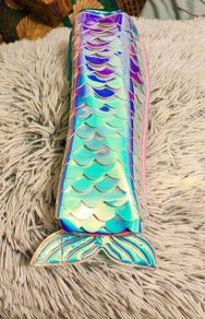 Mermaid-Shaped Pencil Case