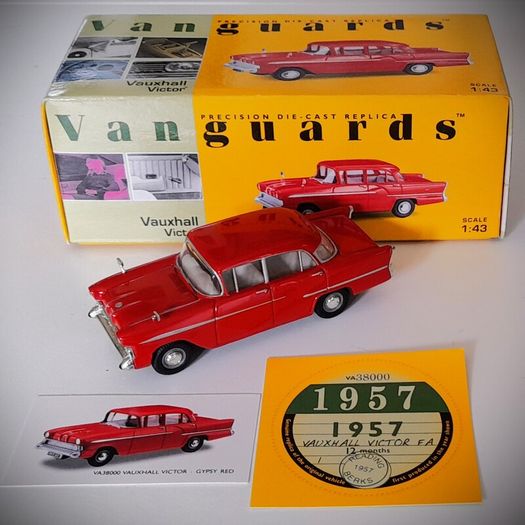 Diecast Model Vauxhall Victor F Series Red - Collectable Vanguards 1:43