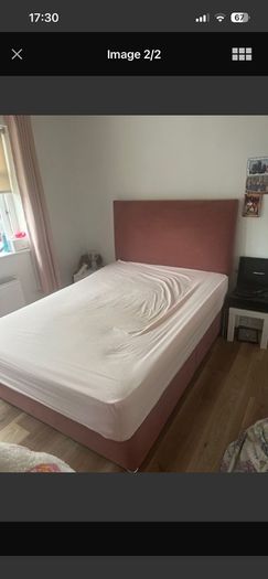 bed double includes headboard and mattress
