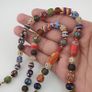 Antique Venetian Style MultiColor Mix Glass Beads Necklace Image 8