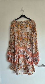 Small, Brand New Free People Boho Mini Dress with Pockets