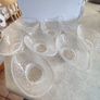 2 Set of Four Vintage Italian Rayware Retro Avocado Dishes Image 8
