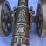 A Pair of Antique Solid Brass Desk Canons(5.4kgs) Image 4