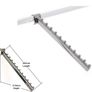 chrome wall slats for hanging like new  barely used Image 2