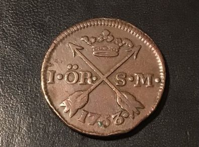 Sweden 1763 One Ore