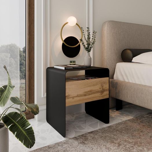 Mono Minimalist Bedside Table with Drawer