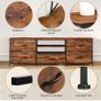 TV Stand Cabinet, TV Unit TV Console Table with 5 Drawers Storage Organizers Image 4