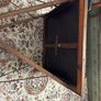 Hand restored antique folding card table with green baize Image 2
