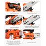 25 cc Gas Chainsaw, 12 inch Gas Powered Chainsaw, 1.02 HP Power Chain Saw with Non-Slip Handle, Gas-Powered Chainsaws with Dual Fuel Tanks Image 5
