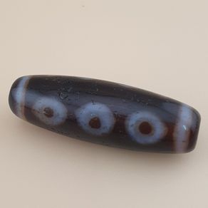 Vintage 5 Eyes Himalayan Tibetan Agate Dzi Bead Amulet