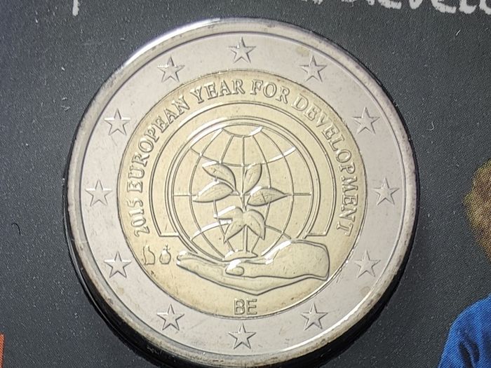 Belgium 2 Euro Base Metals Brilliant Uncirculated Commemorative Coin 2015 - The European Year for Development