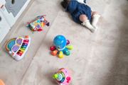 Hakuna Matte Premium Large Coral Velvet Baby Play Mat 280x200x2.5cm Beige