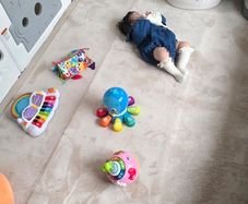 Hakuna Matte Premium Large Coral Velvet Baby Play Mat 280x200x2.5cm Beige