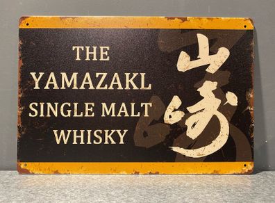 Yamazakl whisky Tin Metal Sign