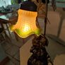 Figurine Table Lamp With Tulip Glass Shades  Retro 1990 Image 2