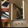 55 x 70 cm Left Hinge Aluminum LED Bathroom Medicine Cabinet with Mirror | Light Adjustment, Anti-Fog, High Capacity, Easy to Install Image 6