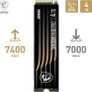 4TB Msi Spatium M480 Pro Ssd 7400MB/s Image 2
