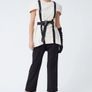 Coosy Structured Top creamy beige and black sequin Image 2