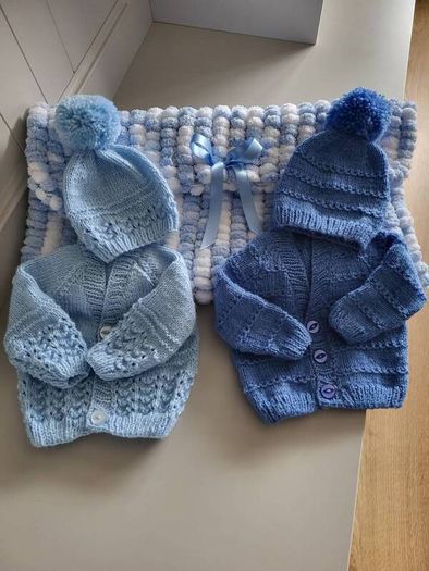 Handknit Baby Cardigans and Blankets