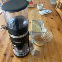 Kitchenaid coffee grinder and chemex