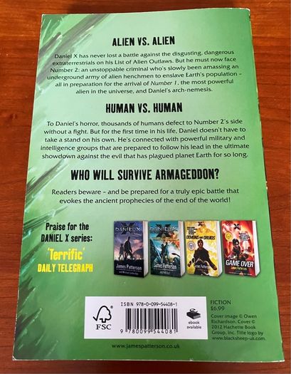 Daniel X , Armageddon by James Patterson and Chris Grabenstein